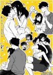  +++ ... 1boy 1girl 2channel :< :d :o anger_vein arms_around_another's_back arrow_(symbol) bags_under_eyes blush brother_and_sister character_name chibi closed_eyes clothes_writing collarbone collared_shirt commentary_request cuddling cushion drying drying_another's_hair drying_hair flower furrowed_brow greyscale_with_colored_background hair_between_eyes hair_dryer hand_on_another's_cheek hand_on_another's_face hand_on_another's_head hand_on_another's_neck heart height_difference hetero highres holding holding_hair_dryer holding_pillow hug incest jitome kiss kuroki_tomoki kuroki_tomoko laughing leg_lock long_hair long_sleeves looking_at_another messy_hair multiple_views necktie nervous_sweating no_pupils on_lap open_mouth pants pillow pleated_skirt pokuron sanpaku school_uniform shirt shirt_tucked_in shoboon short_hair short_sleeves shorts siblings sidelocks sitting sitting_on_lap sitting_on_person size_difference skirt sleeping smile spiked_hair spoken_ellipsis star_(symbol) string string_of_fate sweat t-shirt towel towel_on_head translation_request twitter_username v-shaped_eyebrows watashi_ga_motenai_no_wa_dou_kangaetemo_omaera_ga_warui! yellow_background 