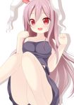  :d animal_ears bad_id bad_pixiv_id breasts bunny_ears chimunge large_breasts long_hair open_mouth purple_hair red_eyes reisen_udongein_inaba smile solo touhou 