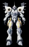  commentary_request gundam gundam_gquuuuuux gyan_(gquuuuuux) highres keng666 mecha mecha_focus mobile_suit no_humans one-eyed_mecha original purple_eyes radio_antenna redesign robot roundel science_fiction solo space zeon zero_gravity 