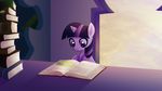  cub equine female feral friendship_is_magic hair horn mammal my_little_pony reading rizcifra sky solo table twilight_sparkle_(mlp) unicorn wallpaper young 