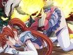  1boy 1girl 2000s_(style) all_fours animal bestiality boots breasts brown_hair chain clenched_teeth dog doggystyle earrings elbow_gloves elixir_lime fire game_asset gloves hair_ribbon hanging_breasts hetero jewelry long_hair magical_girl mahou_senshi_(series) mahou_senshi_elixir_knights medium_breasts monster night nipples non-web_source official_art outdoors purple_eyes rape red_hair ribbon saitou_natsuki saliva self-datamine sex sex_from_behind skirt solo_focus sweat tachibana_arisu_(mahou_senshi) tears teeth thighhighs tile_floor tiles top-down_bottom-up twintails variant_set visual_novel_cg wolf zoophilia 