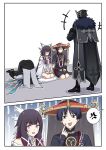  +++ 1girl 3boys :p akanbe anger_vein arm_pouch arm_ribbon armor bare_shoulders black_boots black_coat black_gloves black_hair black_helm black_helmet black_kimono black_shorts black_sleeves black_veil blunt_bangs blunt_ends blunt_tresses boots bow bowtie bright_pupils capitano_(genshin_impact) center-flap_bangs clenched_hands coat coattails colored_tips columbina_(genshin_impact) commentary_request crescent_ornament crossed_arms dottore_(genshin_impact) dress eyelashes eyelid_pull feather_trim finger_to_cheek full_body fur-trimmed_coat fur_trim genshin_impact gloves gold hair_ornament hair_ribbon hair_tubes hands_on_own_thighs hat helmet highres in_trouble_template_(meme) index_finger_raised japanese_armor japanese_clothes jewelry jingasa juban kimono kote kurokote layered_shorts layered_sleeves looking_at_viewer mandarin_collar meme mitsudomoe_(shape) momotomi000 multicolored_hair multiple_boys multiple_wings neck_ring nervous_smile nervous_sweating no_eyes o-ring off-shoulder_dress off_shoulder open_mouth pillow pink_hair purple_eyes purple_rope purple_sash purple_sleeves red_hat red_kimono ribbon rope sash scaramouche_(genshin_impact) scaramouche_(harbinger)_(genshin_impact) scolding see-through_clothes see-through_veil seiza shaded_face shimenawa short_sleeves shorts sitting sitting_on_pillow smile spoken_anger_vein standing streaked_hair sweat tailcoat through_ground tomoe_(symbol) tongue tongue_out tress_ribbon tsurime veil white_bow white_bowtie white_coat white_dress white_kimono white_pupils white_ribbon white_sleeves white_wings wide-eyed wing_hair_ornament wings wispy_bangs wrist_bow 