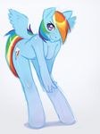  anthro equine female friendship_is_magic jingx1 looking_at_viewer mammal my_little_pony nude pegasus pose rainbow_dash_(mlp) solo wings 