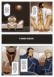  comic darius eyewear facial_hair fullmetal_alchemist glasses heinkel human male mammal muscles mustache translated uniform zelo_lee 