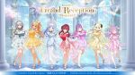  6+girls :d ;d ahoge animal_ears arched_back arched_window artist_request ballroom bare_shoulders blonde_hair blue_dress blue_hair blue_sleeves blush bow braid breasts center-flap_bangs chandelier cocktail_dress colored_inner_hair column commentary_request copyright_notice crossed_ankles crossed_legs crown_braid dark-skinned_female dark_skin detached_sleeves double-parted_bangs dress dress_under_shirt elf full_body gloves gold_necklace gold_sandals green_eyes grey_dress grey_hair grin hair_bow hair_ornament hairclip half_up_braid halter_dress halterneck hand_on_own_chest hand_on_own_thigh heterochromia high_heel_sandals high_heels high_ponytail himemori_luna hololive hololive_fantasy houshou_marine impossible_clothes impossible_dress indoors jewelry knee_up large_bow large_breasts layered_dress leaning_forward lens_flare long_dress long_hair long_sidelocks long_sleeves looking_at_viewer low_twintails multicolored_hair multiple_girls multiple_hairclips nail_polish necklace official_alternate_costume official_alternate_hairstyle official_art one_eye_closed open_mouth orange_dress orange_sleeves outstretched_arms parallel_hairclips pillar pink_dress pink_gloves pink_hair pink_sleeves pointing pointing_at_self pointy_ears ponytail puffy_detached_sleeves puffy_short_sleeves puffy_sleeves purple_dress purple_eyes purple_hair purple_sleeves rabbit_ears reaching reaching_towards_viewer red_dress red_eyes red_hair red_sleeves sandals see-through_clothes see-through_dress_layer see-through_shirt shadow shiranui_flare shirogane_noel shirt short_dress short_sleeves side_braid sidelocks small_breasts smile standing standing_on_one_leg straight_hair streaked_hair swept_bangs tight_clothes toenail_polish toenails tokoyami_towa tsunomaki_watame twintails two-tone_hair usada_pekora virtual_youtuber w waist_bow watson_cross white_streaks window yellow_dress yellow_eyes yellow_gloves 
