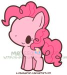  1girl :d animal_focus animated animated_gif blush chibi chibi_only closed_eyes colored_skin curly_hair cutie_mark my_little_pony my_little_pony:_friendship_is_magic pink_hair pink_skin pinkie_pie pony_(animal) smile x-squishystar-x 