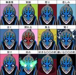  blue_fire blush expressions fire grin koraiayashi lips lunatic_(tiger_&amp;_bunny) mask multiple_views smile superhero tiger_&amp;_bunny yuri_petrov 