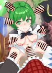  6+girls antennae black_cape black_skirt blue_skirt bottomless breasts brown_skirt bunsuirei cape cirno closed_mouth collared_shirt commentary_request creepy_crawly_critters_of_gensokyo_(touhou) daiyousei double_handjob erection eternity_larva eyelashes foreskin frilled_skirt frills from_above futa_with_female futanari green_eyes green_hair green_skirt handjob highres himemushi_momoyo imminent_bukkake kazami_yuuka kurodani_yamame layered_skirt looking_at_viewer multiple_girls mystia_lorelei navel nipples outdoors penis plaid_clothes plaid_skirt red_skirt rumia shirt short_hair skirt small_breasts smile squatting steaming_body surrounded_by_penises sweat touhou two-tone_skirt veins veiny_penis white_shirt white_skirt wriggle_nightbug 