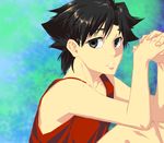  bad_id bad_pixiv_id black_eyes black_hair child emiya_kiritsugu fate/zero fate_(series) highres ischoi99 male_focus solo tank_top younger 