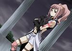  anya_alstreim arthur_(code_geass) cat chappa code_geass knights_of_the_round_uniform pink_hair red_eyes solo 