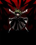  awa_toka bad_id bad_pixiv_id blonde_hair darkness hair_ribbon necktie open_mouth outstretched_arms red_eyes ribbon rumia short_hair solo spread_arms touhou 