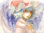  bangs binayu highres remilia_scarlet solo touhou traditional_media 