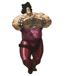  afro bracelet capcom chain highres hugo_andore jewelry male_focus muscle nona official_art solo street_fighter svc_chaos 