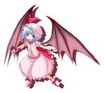  bangs bat_wings miya_(tsumazukanai) remilia_scarlet solo touhou wings 