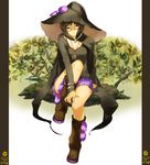  bad_id bad_pixiv_id brown_eyes brown_hair copyright_request glasses hat jewelry necklace pentagram short_hair solo tsujisaki witch_hat 