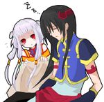  1girl albino artist_request chinese_clothes code_geass li_xingke red_eyes tangzhuang tianzi white_hair 