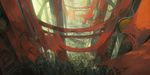  bad_pixiv_id banner building city cityscape copyright_request crowd light no_humans nouzui pillar scenery 