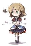  blonde_hair chibi crossed_arms dollar green_eyes lowres mizuhashi_parsee solo touhou 