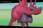 3d_(artwork) anthro areola balls big_balls big_breasts big_butt big_penis black_areola black_nipples box breasts butt cardboard cardboard_box container digital_media_(artwork) duo generation_5_pokemon genitals glistening glistening_balls glistening_breasts glistening_genitalia glistening_penis gynomorph hanging_breasts hi_res huge_breasts huge_butt human intersex intersex/male intersex_anthro interspecies larger_anthro larger_intersex looking_back male male_human mammal nintendo nipples penetration penis pokemon pokemon_(species) pokemorph pokephilia scolipede sex size_difference thick_thighs wobbleneet