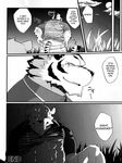  bear clothing comic cum feline gay kenn kenn_fodou male mammal manga muscles night sweat tiger translated 