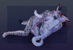 absurd_res andromorph andromorph/male anthro blush bodily_fluids calisi canid canine canis caracal caracal_(genus) curled_tail domestic_dog dominant dominant_male ear_tuft felid feline fingering g_clef genital_fluids genitals hair hi_res husky intersex intersex/male kiguro kissing leaking_precum leopard_spots male mammal musical_clef musical_symbol nordic_sled_dog penile_spines penis precum precum_on_penis presenting purple_eyes spitz spots striped_hair submissive submissive_andromorph submissive_intersex symbol tail treble_(husky) tuft vaginal vaginal_fingering