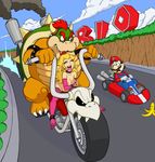  ahegao blonde_hair bondage bowser breasts clouds feet legoman mario mario_kart netorare nipples orgasm princess_peach rolleyes sex sky sr stockings super_mario_bros. thighhighs toes 