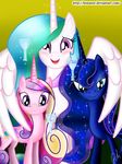  cutie_mark equine female feral friendship_is_magic horn mammal my_little_pony princess princess_cadance_(mlp) princess_cadence_(mlp) princess_celestia_(mlp) princess_luna_(mlp) royalty team_awesome winged_unicorn wings 