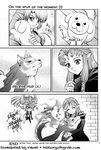  artist_request comic dog hug link midna princess_zelda wolf_link 