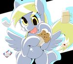  derpy_hooves_(mlp) equine female feral food friendship_is_magic looking_at_viewer mail mammal muffin my_little_pony oze pegasus solo wings zoe_(artist) 