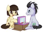  battleship battleship_(table_game) black_hair blue_eyes box brown_eyes brown_hair cardboard cutie_mark equine female feral friendship_is_magic hair horse male mammal my_little_pony plain_background pony solar-slash transparent_background wild_fire_(mlp) 