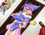  blush cosplay dark_magician_girl dark_magician_girl_(cosplay) pink_hair poster poster_(object) tag_force tasha tsan_dire yu-gi-oh! yuu-gi-ou_5d&#039;s yuu-gi-ou_5d's 