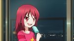  accel_world animated animated_gif kouzuki_yuniko kuroyukihime lowres punch punching red_eyes red_hair ryona 