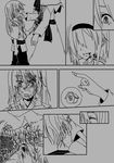  alice_margatroid blood comic grass_(atrde) greyscale kirisame_marisa monochrome multiple_girls silent_comic touhou younger 