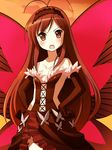  accel_world antenna_hair bad_id bad_pixiv_id bare_shoulders black_hair brown_eyes bug butterfly butterfly_wings doridori elbow_gloves gloves hairband insect kuroyukihime long_hair solo wings 