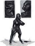 breasts dickgirl herm hybrid intersex nipples nude outside sheath skulldog solo symbiote transformation 