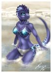  breasts brush_(artist) clothed clothing dragon female nyori skimpy solo swimsuit 