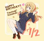  bad_id bad_pixiv_id blonde_hair blue_eyes happy_birthday k-on! kannuki_hisui kotobuki_tsumugi long_hair sakuragaoka_high_school_uniform school_uniform 