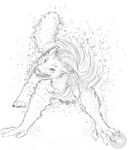  fur male mammal sabretoothed_ermine shower shower_time transformation were werewolf wet 