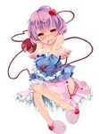  bad_id bad_pixiv_id bare_shoulders blush embarrassed eyeball heart kedama_milk komeiji_satori off_shoulder open_clothes open_mouth open_skirt pink_hair pink_skirt red_eyes short_hair simple_background skirt slippers solo tears third_eye touhou white_background 