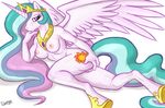  anthro avoid_posting butt equine female friendship_is_magic horn my_little_pony nude princess_celestia_(mlp) pussy shawntae_howard solo winged_unicorn wings 