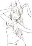  1girl and animal_ears bikini breasts bunny_ears female oekaki reisen_udongein_inaba solo swimsuit touhou wink 