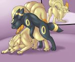  anus canine cum eeveelution female feral feral_on_feral fox inviting male mammal ninetales nintendo open_mouth pok&#233;mon pok&eacute;mon presenting pussy raised_tail rika sex straight tongue umbreon video_games 
