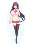  achiga_school_uniform black_legwear blush cardigan coffee_cat finger_to_mouth legs long_hair long_legs matsumi_kuro miniskirt open_mouth purple_hair saki school_uniform simple_background skirt solo thigh_gap thighhighs thighs very_long_hair white_background zettai_ryouiki 