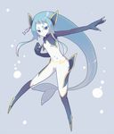  1girl animal_ears aqua_(tales_of_symphonia) blue_eyes blue_hair breasts earrings jewelry long_hair tales_of_(series) tales_of_symphonia tales_of_symphonia_knight_of_ratatosk white_skin 