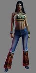  1girl 3d absurdres beat_down_fists_of_vengeance capcom dark_skin female full_body highres lola_(beat_down) midriff official_art simple_background solo 