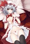  nipples pantsu remilia_scarlet thighhighs touhou utakata wings 