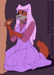  canine clothed clothing disney dontfapgirl duo erection female fox glans handjob human human_on_anthro humanoid_penis interspecies maid_marian male mammal penis penis_grab robin_hood_(disney) sex 