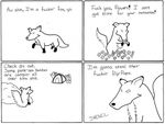  canine comic fox humor jeff_hencz mammal tent unknown_artist 