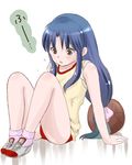  1girl blue_hair brown brown_eyes eyes hanamutsuki long_hair lowres ranma_1/2 tendou_akane 