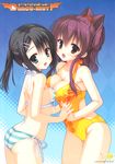  ass bikini cleavage dracu-riot! inamura_rio mera_azusa muririn swimsuits symmetrical_docking yuzu-soft 